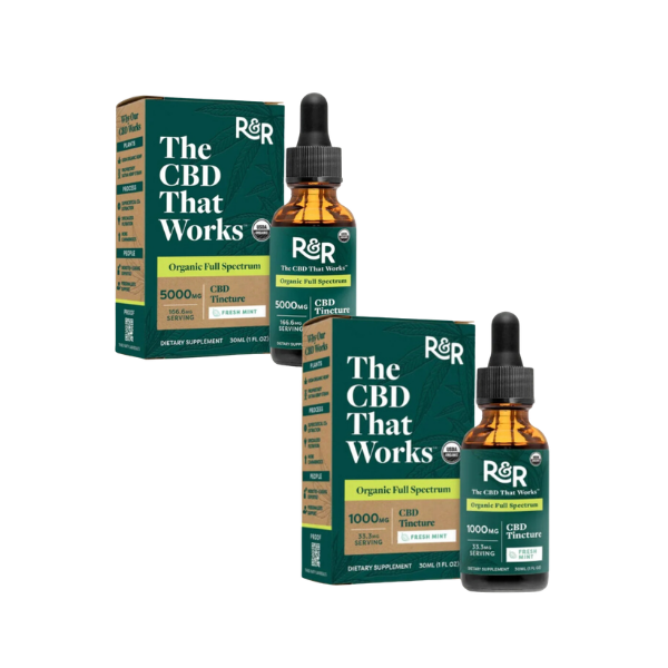 R&R Full Spectrum CBD Fresh Mint Tincture