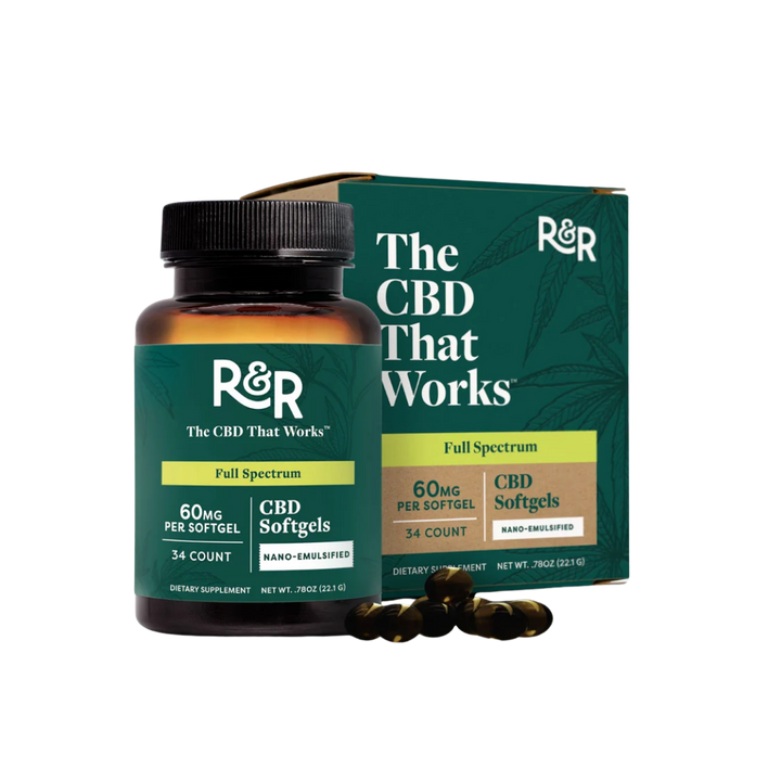R&R Full Spectrum CBD Softgels