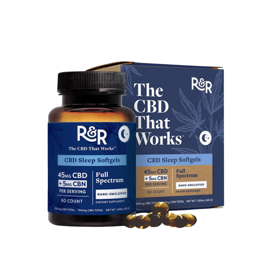 R&R Full Spectrum Sleep Softgel (CBD + CBN)