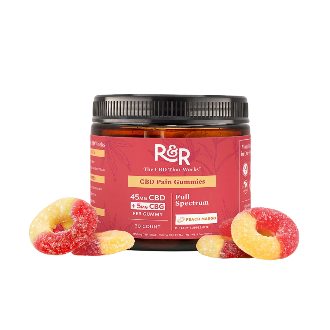 R&R Pain CBD + CBG Gummy Rings