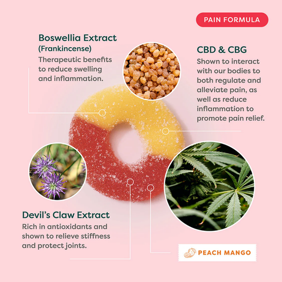 R&R Pain CBD + CBG Gummy Rings