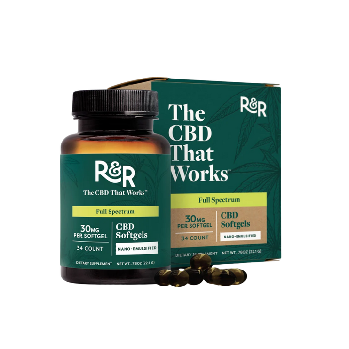 R&R Full Spectrum CBD Softgels