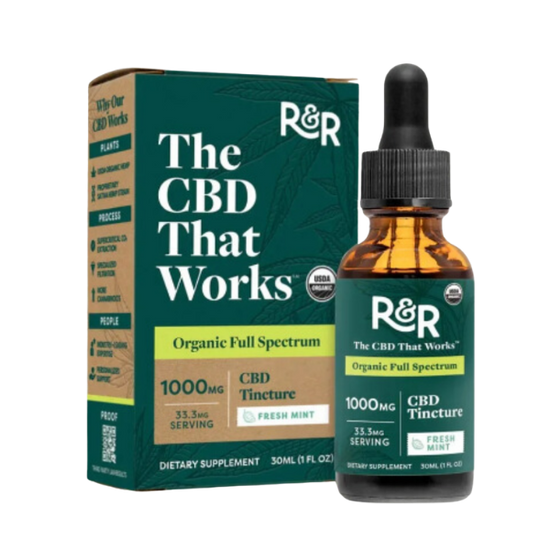 R&R Full Spectrum CBD Fresh Mint Tincture