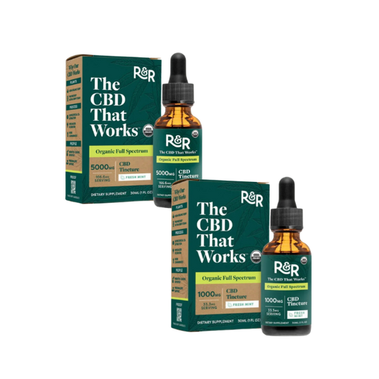 R&R Full Spectrum CBD Fresh Mint Tincture