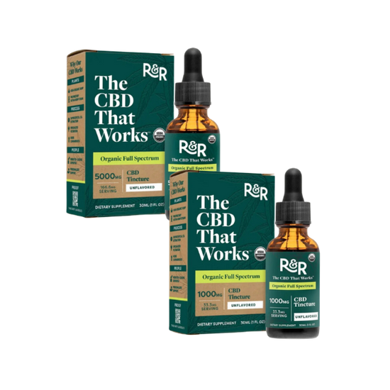 R&R Full Spectrum CBD Unflavored Tincture